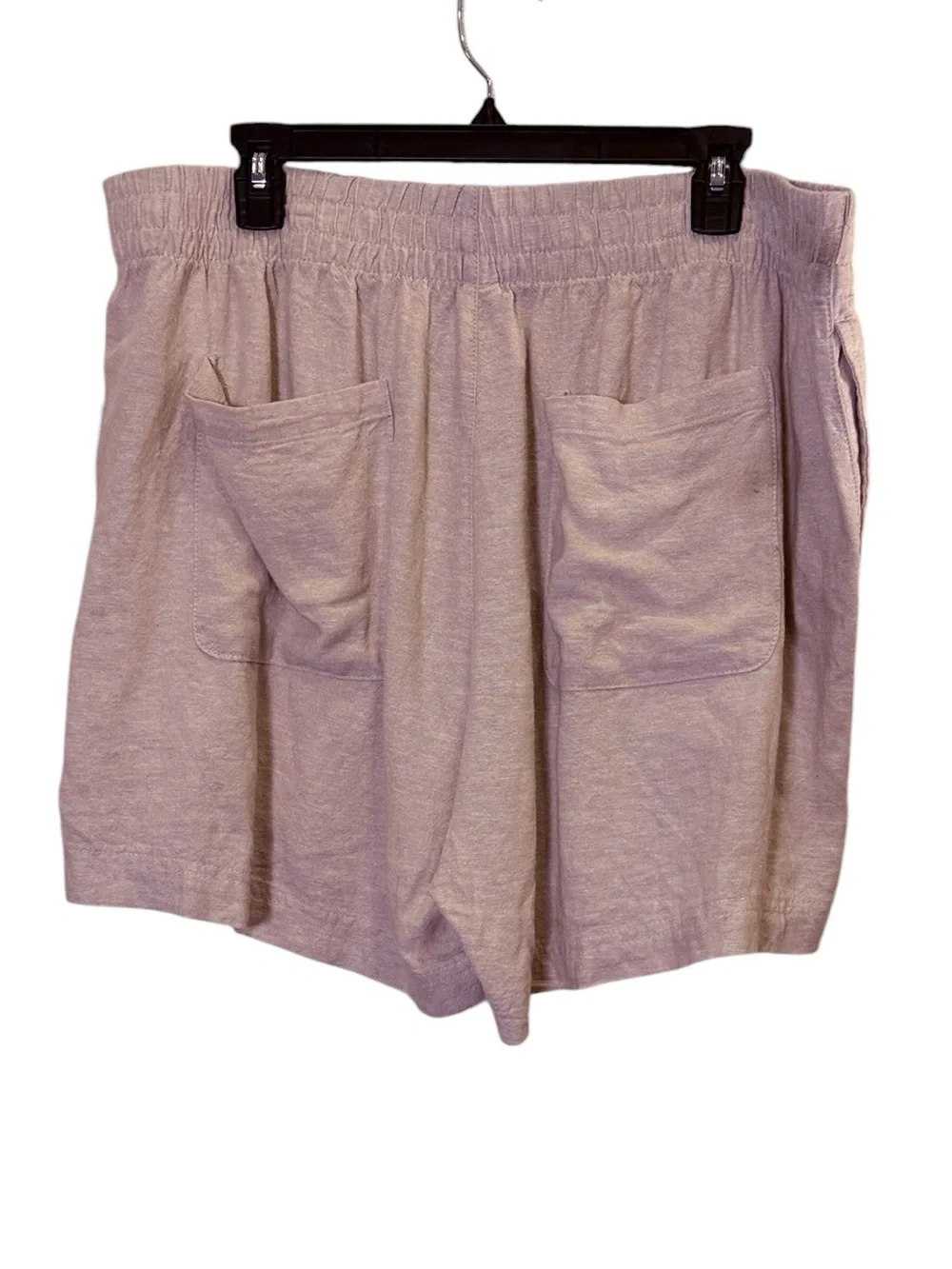 Old Navy Women’s Beige Linen-Blend Classic Comfort Waist Bermuda Shorts Sz XL